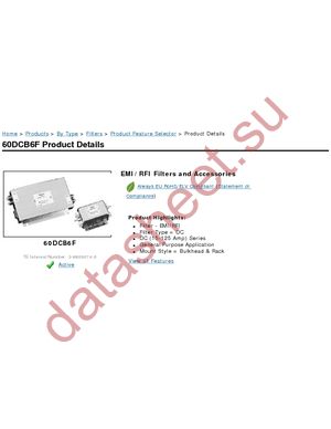 60DCB6F datasheet  